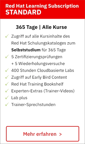 Red Hat Learning Subscription Standard